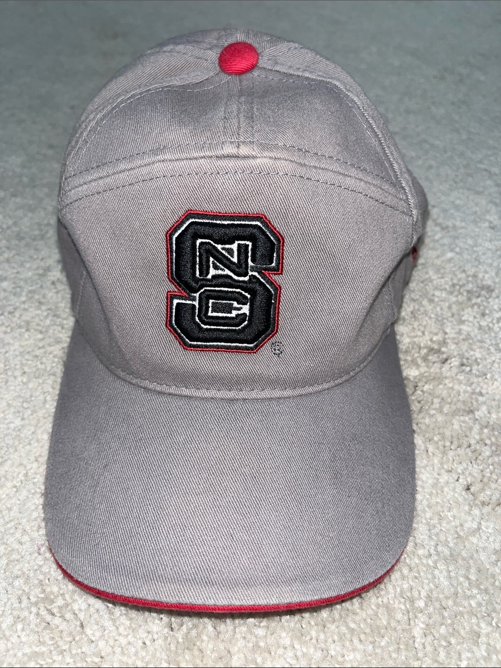 Adidas NC State Red and Black Fitted Baseball Cap Men’s